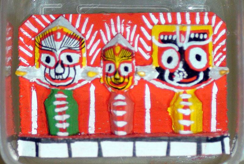 Jagannatha, Baladeva and Subhadra Deities (MatchBox size!)
