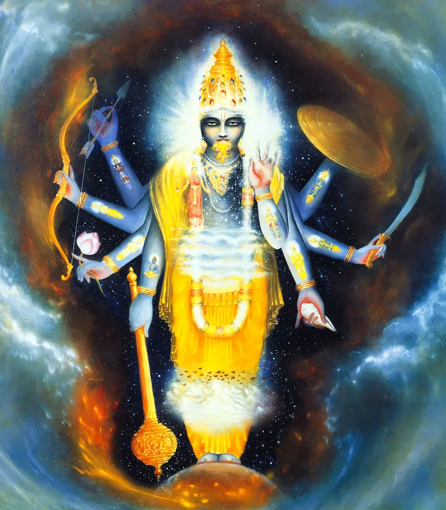 Lord Vishnu Envelops the Universe [Bali Maharaja]