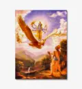 Lord Vishnu Appears on His Bird-Carrier Garuda Before Prajapati Daksa