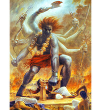 Virabhadra Beheads Daksa