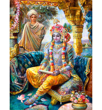 Krishna Reads the Letter From Rukmini