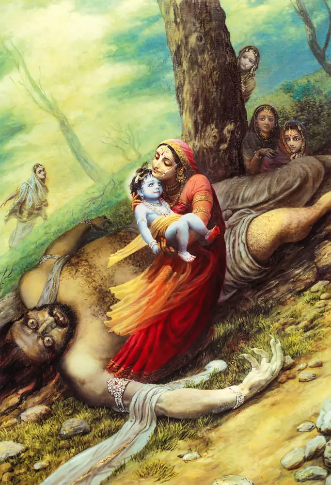Krishna Kills the Whirlwind Demon Trnavarta