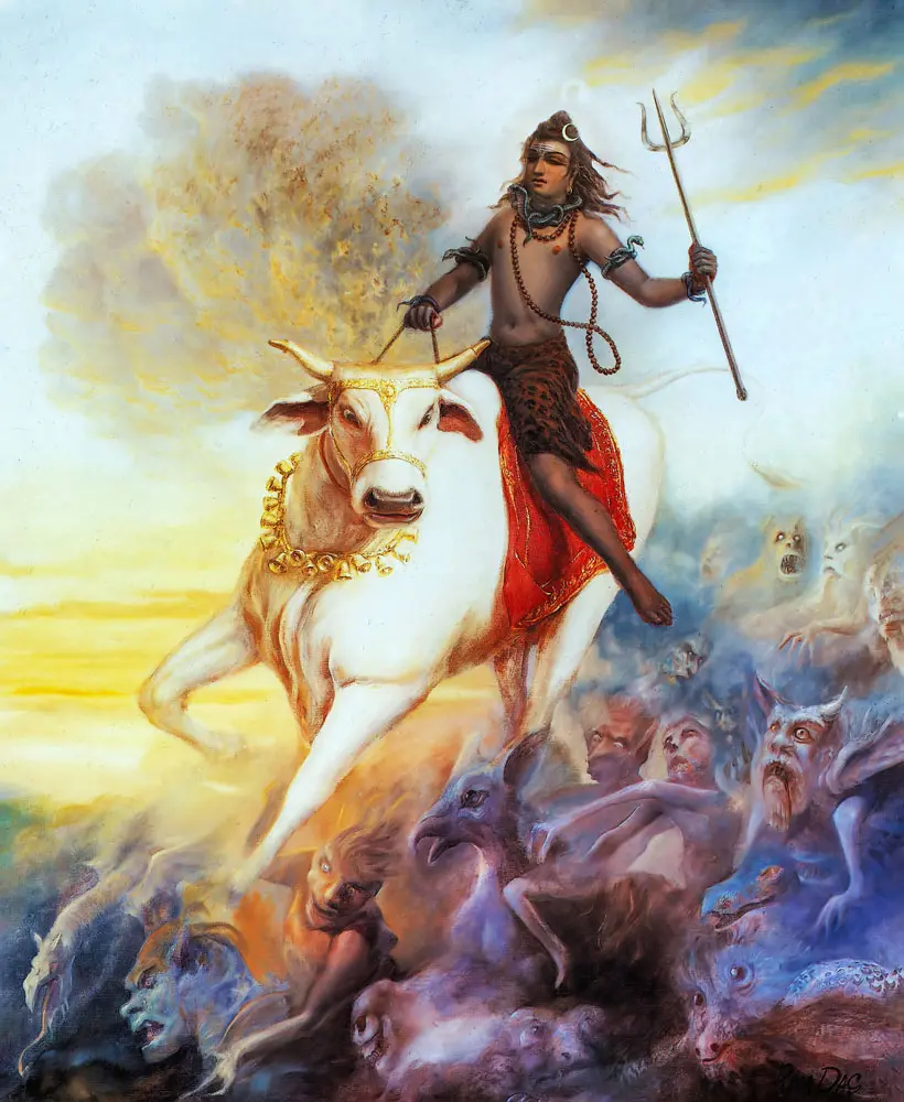 Lord Shiva on His Bull