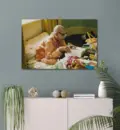 Prabhupada Reading Book at his Desk
