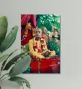 Prabhupada at New Vrindavan Sitting on Vyasasana Outside