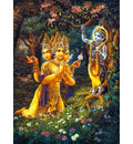 Brahma Offers Obeisances to Lord Krishna