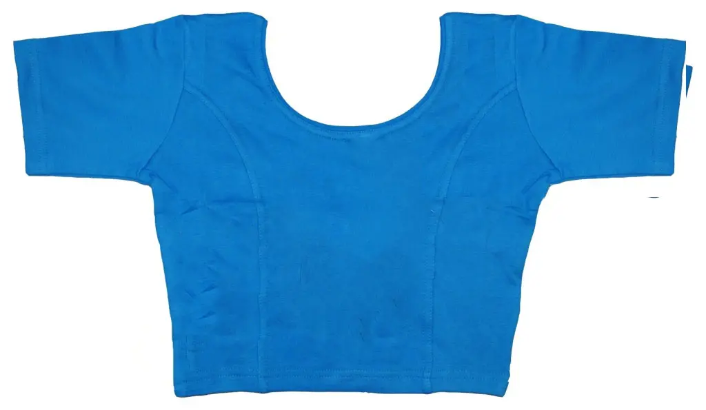 Choli (Open, with hooks)-- T-Shirt / Blouse for wearing with Sari