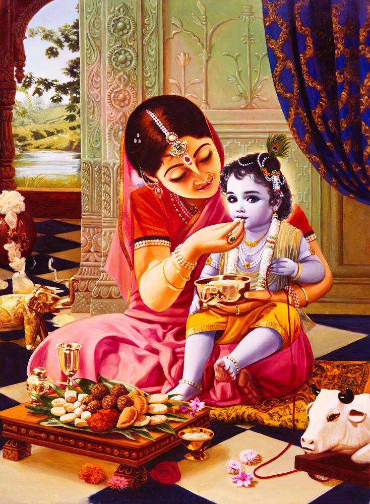 Krishna Becomes Subordinate to His Devotee