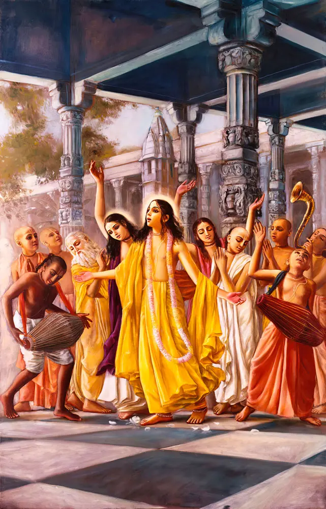 Lord Caitanya Kirtan at the House of Srivasa Pandita