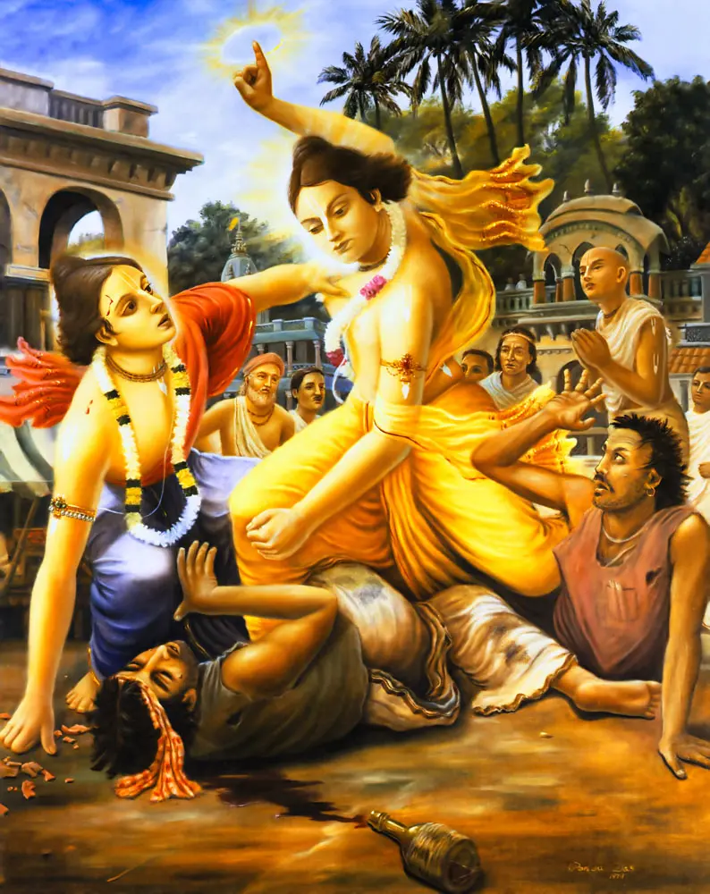 Jagai and Madhai Chastised