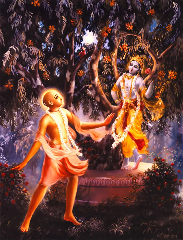 Lord Caitanya Sees Krishna in the Asoka Tree