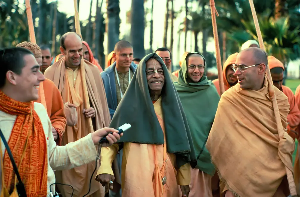 Prabhupada Says Something Funny on a Morning Walk