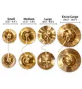 Whompers - Brass Hand Cymbals (Medium 7.2\" - 7.5\")