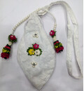 Deluxe Bead Bag - Decorated Both Sides with Pearls, Gems and Flowers