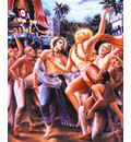 Lord Caitanya Dances at Ratha-Yatra