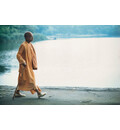 Srila Prabhupada Walking by the Water