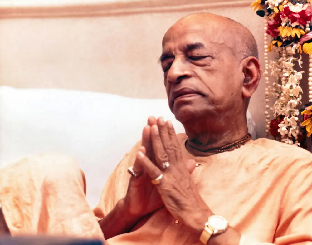 Srila Prabhupada in Vrindaban, Prayerful Mood