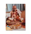 Srila Prabhupada Taking Prasadam
