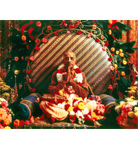 Srila Prabhupada in Paris, Folded Hands on Vyasasana