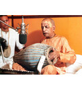 Srila Prabhupada at New Dvaraka, Playing Mrdanga at Studio