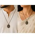Antique Yashoda with Bal Krishna Pendant