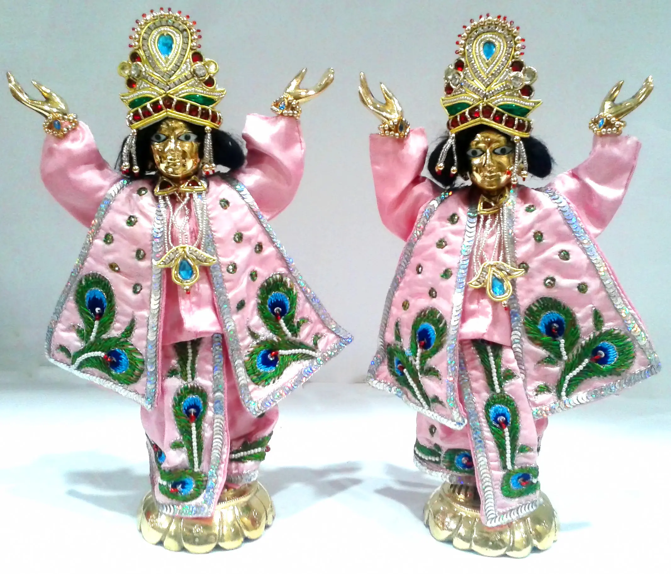 Gaura Nitai Deity Clothes -- Deluxe \'Kerry\' Design