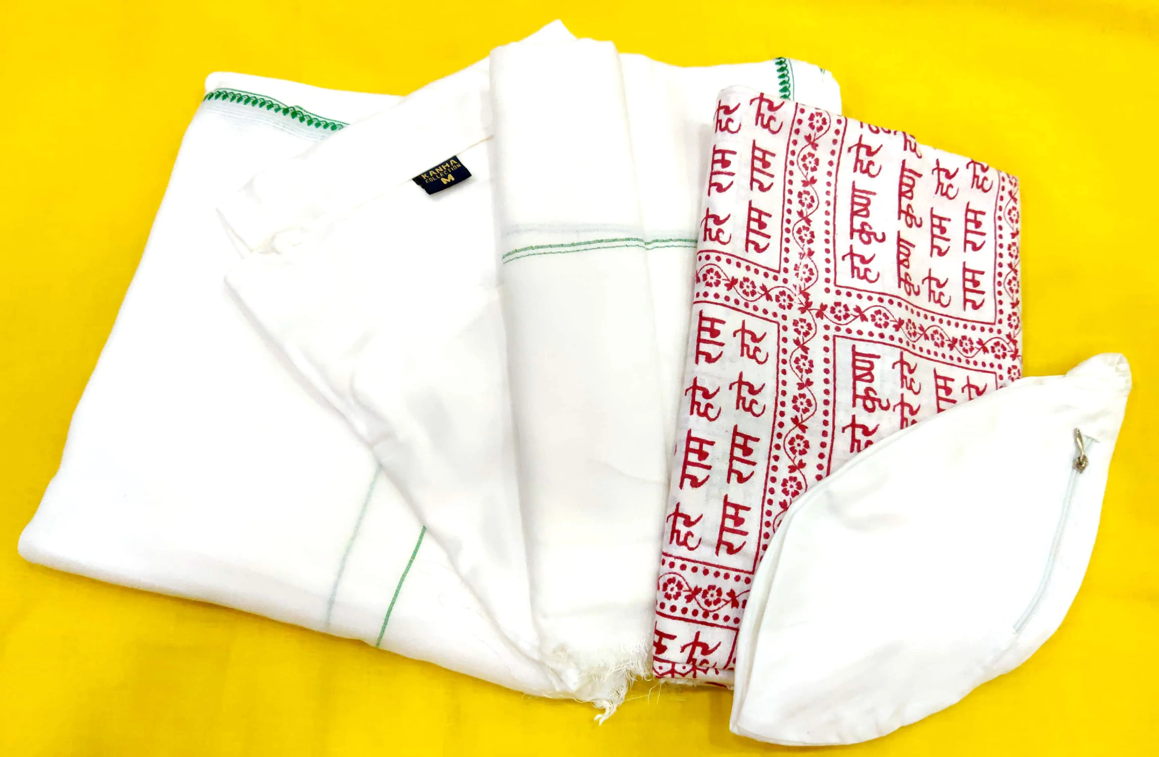 Madhu Mangal Khadi Devotee Cloth Kit -- 5 Piece Set