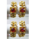 Deity Bracelets -- Gold with Colored Diamond