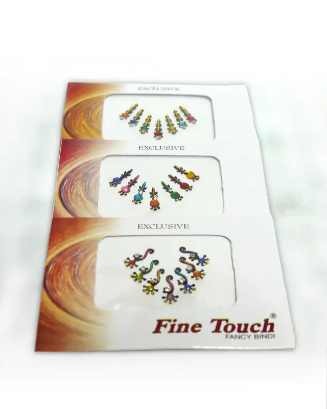 Bindis Fancy Long -- 21 Bindis (7 x 3 packs)