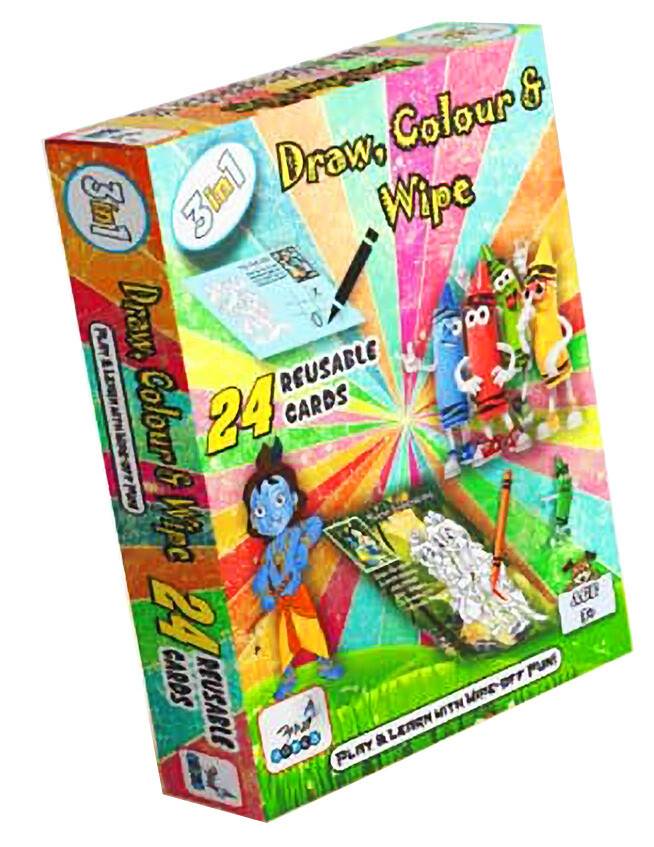 Draw, Color and Wipe Krishna for Children