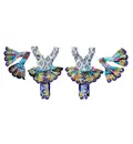 Gaura Nitai Deity Clothes -- Floral Brocade Dress