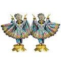 Gaura Nitai Deity Clothes -- Floral Brocade Dress