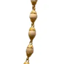 Gold Plated Silver Tulsi Necklace - Large Beads