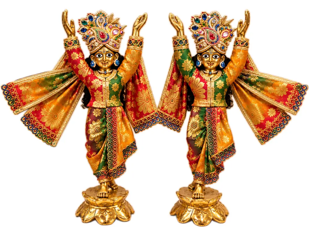 Gaura Nitai Deity Clothes -- Rang Mahal Dress