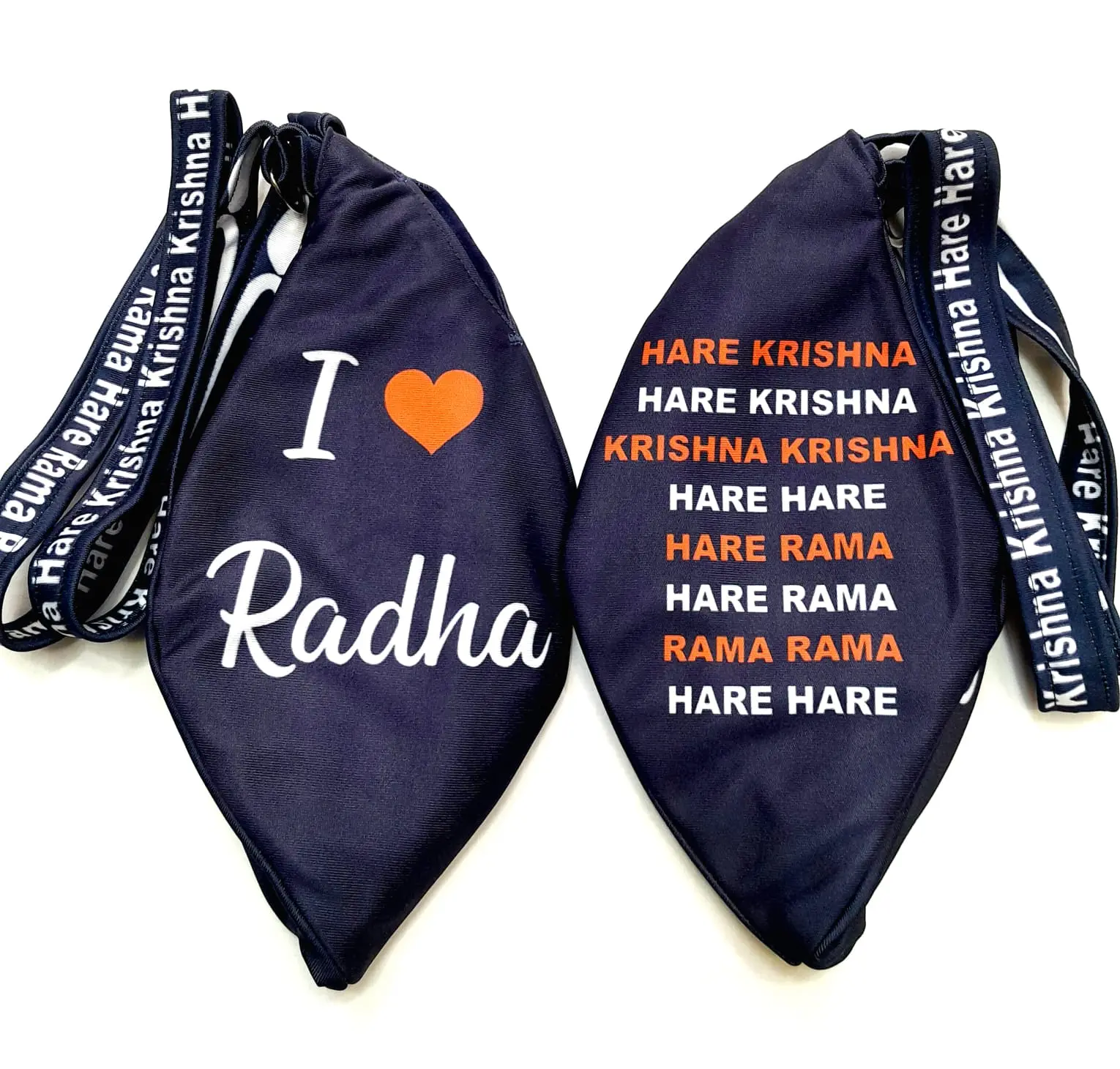 Sri Radha - Digitally Printed Bead-Bag [3 sides and strap] Standard Size