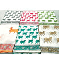 Sari, Cotton -- Cow Print on White Background