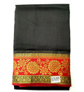 Sari, Cotton Blended -- Plain Color with Attractive Border