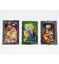 Krishna Photo Frame With Magnet 4.5\" (set of 3)