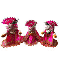 Dual Color Crowns -- For Jagannatha, Baladeva and Subhadra