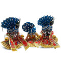 Dual Color Crowns -- For Jagannatha, Baladeva and Subhadra