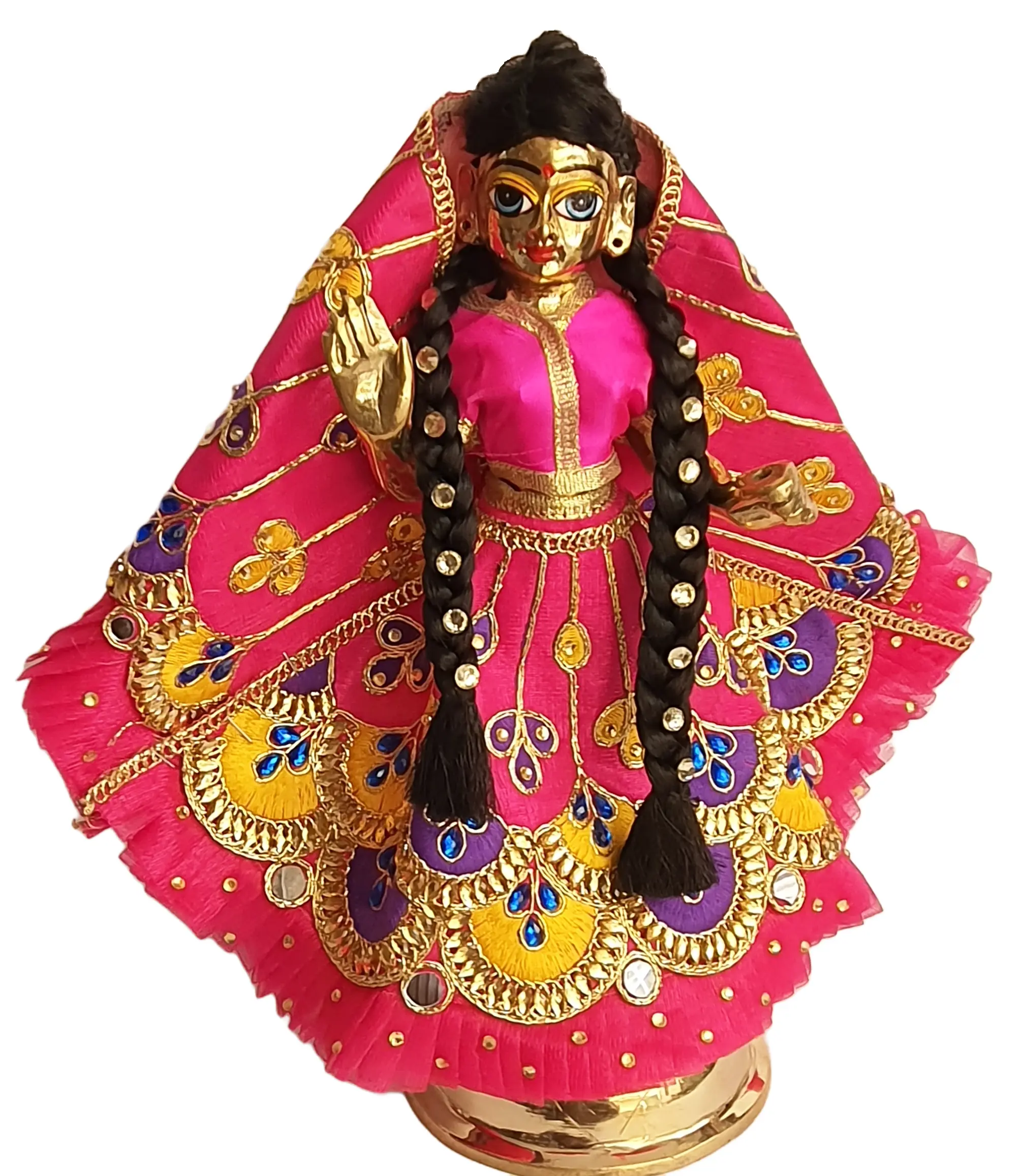 Radha Krishna Deity Hair / Wigs (set of 2)