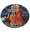 Krishna Decoration Magnets -- Radha, Krishna, Gaura Nitai, Prabhupada etc. (5-pack)