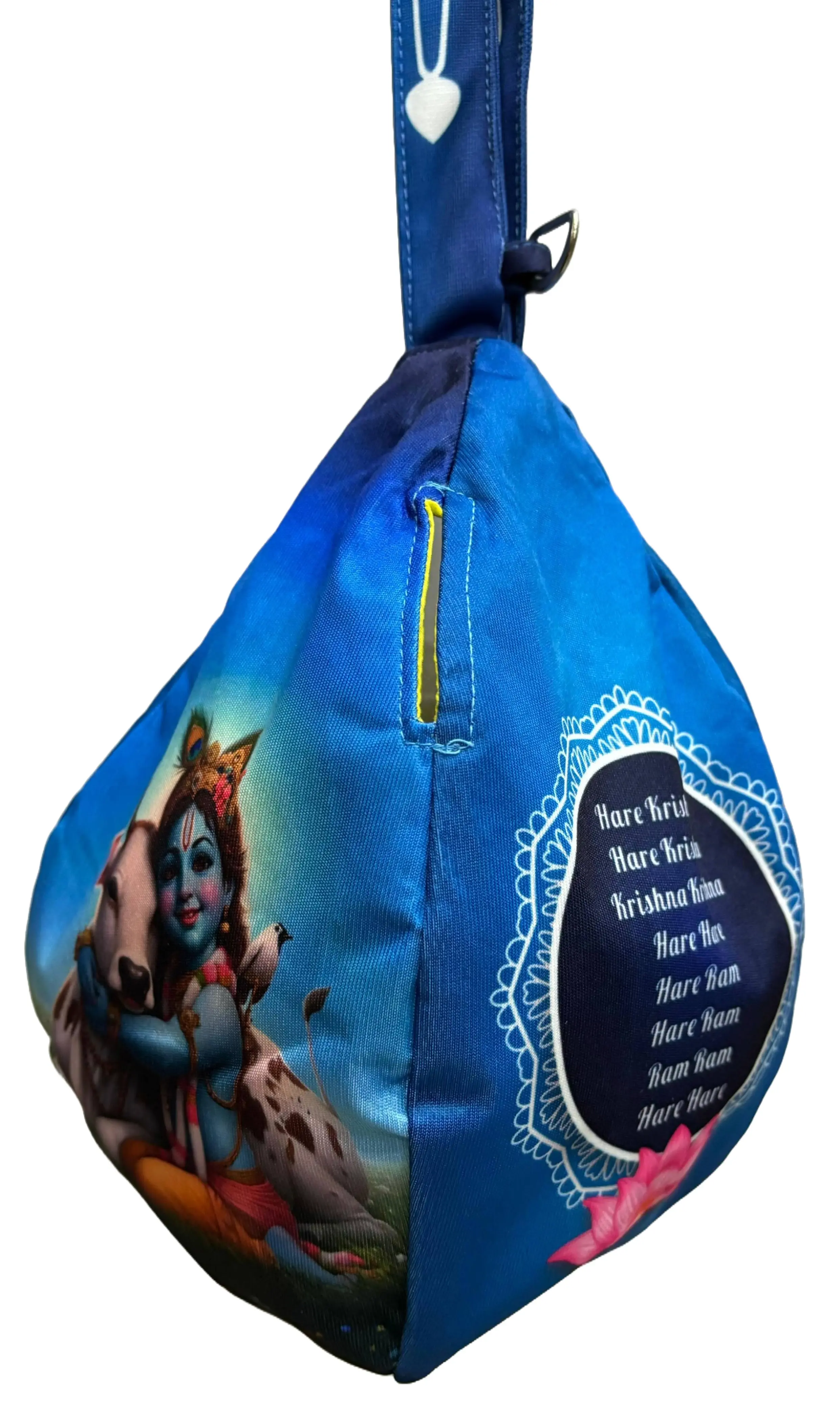 Sri Radha - Digitally Printed Bead-Bag [3 sides and strap] Standard Size