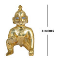 Laddu Gopal Brass Deity 8\"