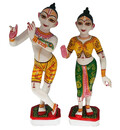 Marble Radha Krishna Deities (11\")