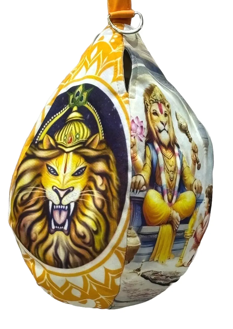Sri Radha - Digitally Printed Bead-Bag [3 sides and strap] Standard Size