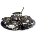 Deity Offering Plates Medium Size (8.4\" Stainless Steel)