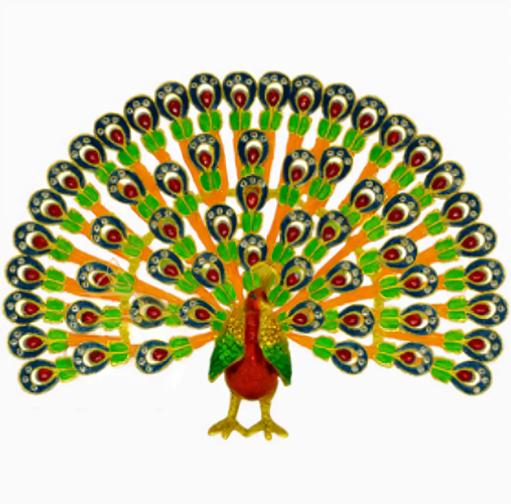Peacock Trinket Box (Green)