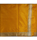 Dhoti / Chadar -- Varanasi Pure Silk Yellow