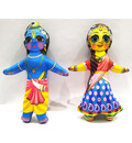 Radha-Krishna Dolls -- Childrens Stuffed Toy